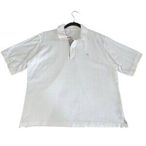 Burberry London Nova Check Embroidered Short Sleeve Polo Men’s Size Large READ